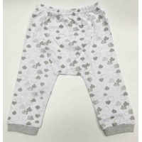 100%純綿長褲 - 小天空 (白色) 66/73/80